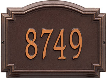 Whitehall Products Whitehall 1-Line Wall Address Plaque