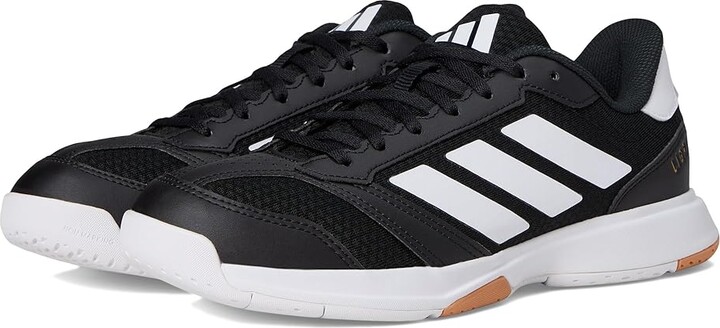 adidas Ligra 8 Volleyball Shoes Women's Volleyball Shoes Black/White/White : 8 B - Medium Faux Leather/Textile