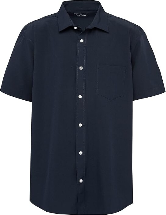 Nautica Men's Young Uniform Long Sleeve Stretch Oxford Shirt