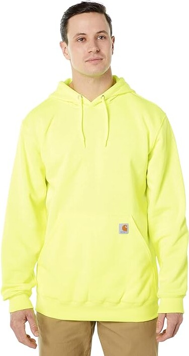 Carhartt Loose Fit Midweight Sweatshirt Men's Sweatshirt Brite Lime : SM (Reg), Cotton/Polyester