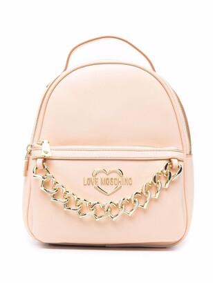 Love Moschino Heart-Chain Backpack