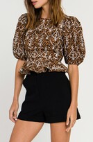 Thumbnail for your product : Free the Roses Leopard Print Peplum Top