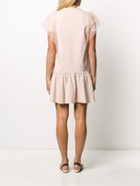Thumbnail for your product : RED Valentino ruffled T-shirt mini dress