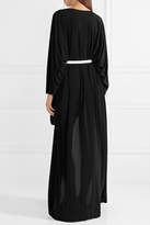 Thumbnail for your product : Norma Kamali Belted Asymmetric Jersey Dress - Black
