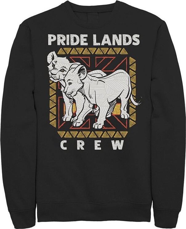 Disney Disney's The Lion King Live Action Simba Nala Men's Pride Lands Crew Sweatshirt