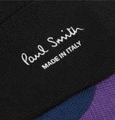 Thumbnail for your product : Paul Smith Colour-Block Ribbed Cotton-Blend Socks