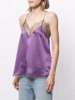 Thumbnail for your product : IRO Sheer Lace-Panel Spaghetti Strap Tpo