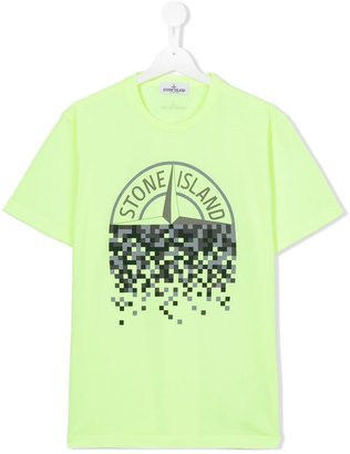 Stone Island Junior - logo print T-shirt - kids - Cotton - 14 yrs
