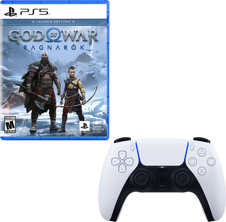 PlayStation PS5 GOW: Ragnarok Game with DualSense Controller