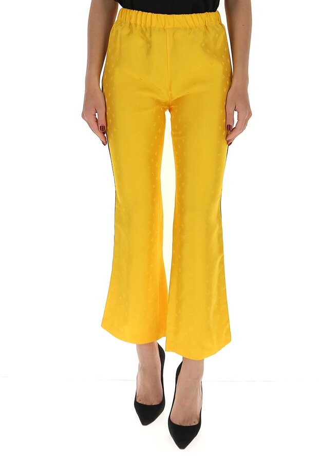 yellow striped pants