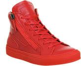 Thumbnail for your product : Poste Chlorine Double Zip Sneakers Red Mono Leather
