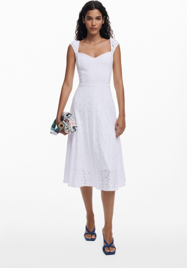 Desigual Women's Embroidered midi dress