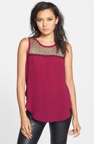 Thumbnail for your product : Nordstrom ASTR Mesh Yoke Tank Exclusive)