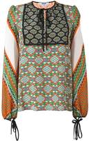 Thumbnail for your product : MSGM multi-print longsleeved blouse