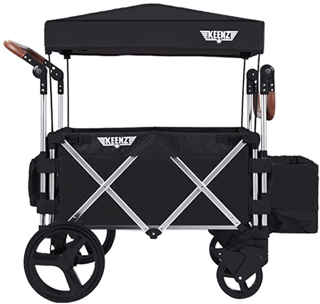 Keenz Stroller Wagon – 7S Pull/Push Wagon Stroller – Safe and Secure Baby Wagon Stroller and Stroller for Big Kids – Versatile Wagon Stroller Ideal for Special Needs, Black