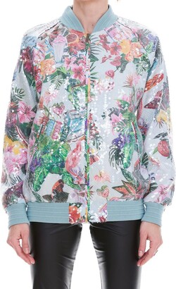 Summer Floral Pattern Print Design SF08 Women Bomber Jacket - JorJune