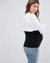 Thumbnail for your product : ASOS Maternity DESIGN Maternity jersey bump band 3 pack SAVE