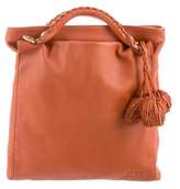 Thumbnail for your product : Sonia Rykiel Pom-Pom Accented Leather Tote