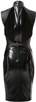 Thumbnail for your product : Versace Pre-Owned Faux Leather Studded Dress
