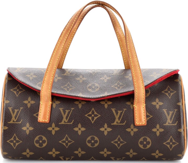 Louis Vuitton Sonatine Monogram Coated Canvas Top Handle Bag on SALE