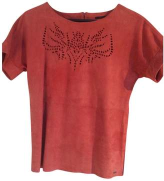 Ikks \N Red Suede Top for Women