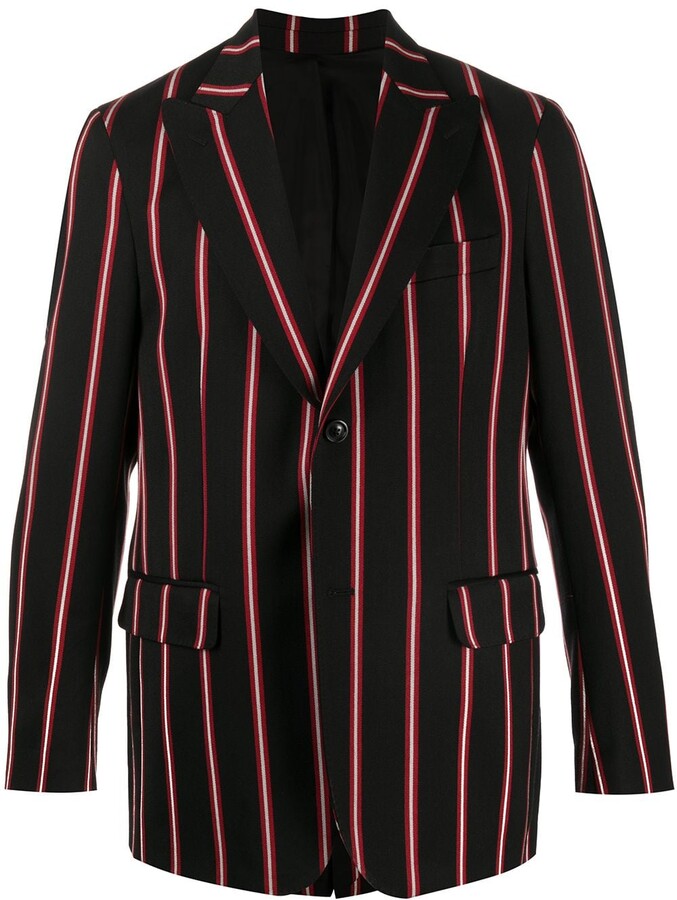 Black striped blazer mens Clearance