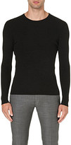 Thumbnail for your product : Ralph Lauren Black Label Crew-neck ribbed wool jumper - for Men