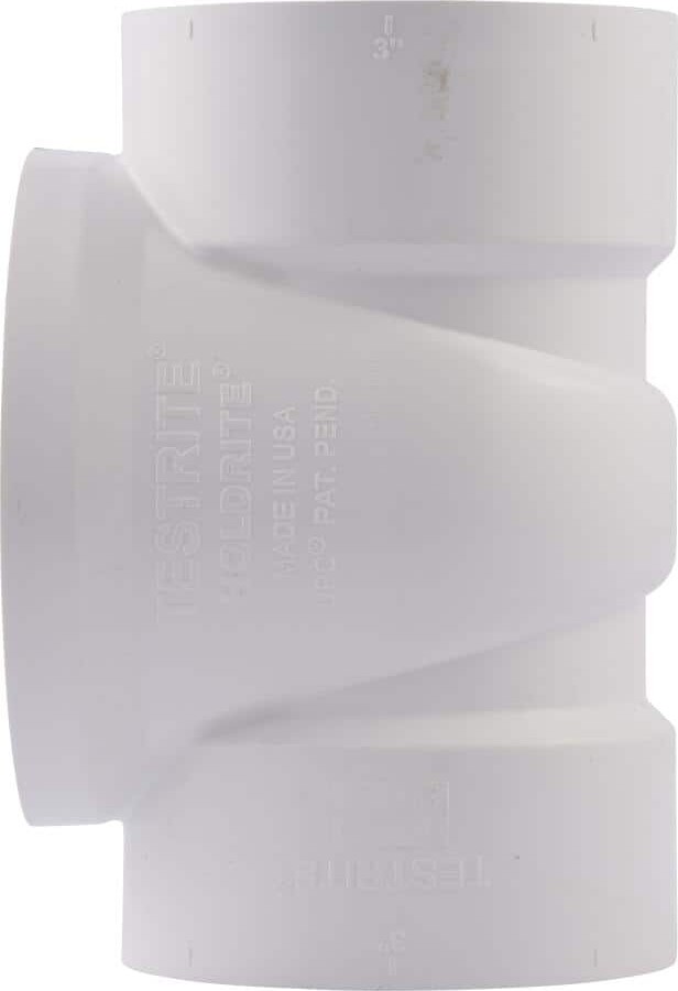 HOLDRITE Testrite 3 in. PVC Schedule 40 Hub Test Tee with Plug Fitting