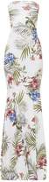 Thumbnail for your product : PrettyLittleThing White Floral Print Strappy Detail Maxi Dress