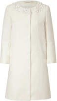 Thumbnail for your product : Matthew Williamson Cotton-Linen Embellished Collar Coat Gr. 36