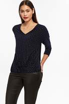 Thumbnail for your product : WallisWallis Navy Fitted Knot Top