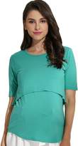 Thumbnail for your product : Sweet Mommy Maternity and Nursing Bamboo Layered Top , M