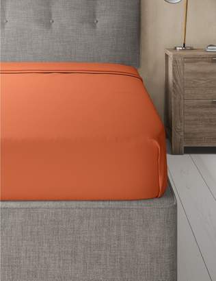 Marks and Spencer Pure Egyptian Cotton 230 Thread Count Flat Sheet with StayNEWâ"¢