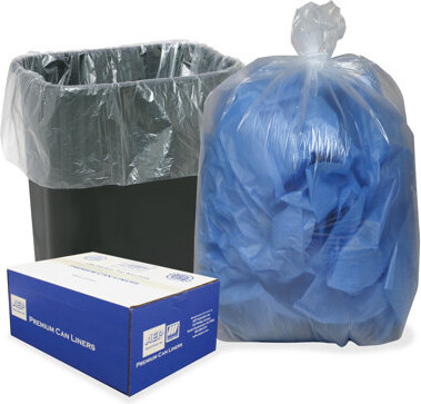 Webster Industries Opaque Low Density 16-Gal Trash Bags,