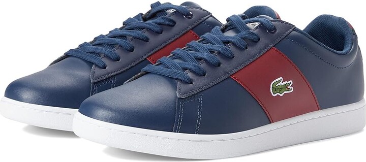 Lacoste Carnaby EVO CGR 2224 SMA SMA Sneaker (Navy/Burgundy) Men's Shoes -  ShopStyle