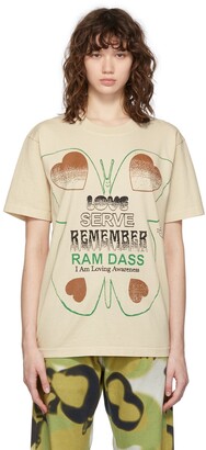Online Ceramics Beige RAM DASS Edition 'Butterfly Servant' T-Shirt
