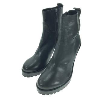 Ann Demeulemeester Black Leather Ankle boots