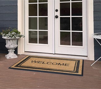 Coir Welcome Mats For Front Door Entrance Doormat Hallway Bedroom