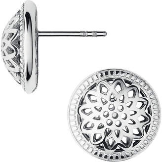 Links of London Timeless sterling silver domed stud earrings