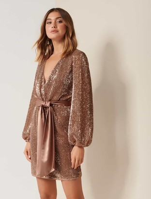 forever new mariah sequin gown