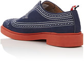 Thumbnail for your product : Thom Browne MEN'S STITCHED NUBUCK LACELESS BALMORALS