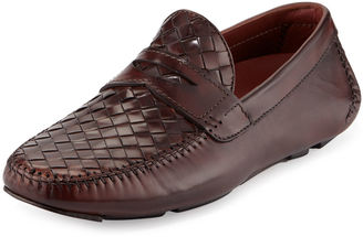 Magnanni Woven Leather Penny Driver