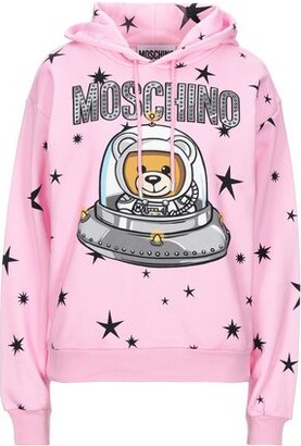 pink moschino hoodie
