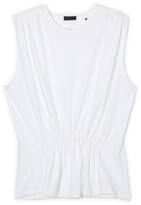 Thumbnail for your product : ATM Anthony Thomas Melillo Sleeveless Cotton Tee with Tuck Detail