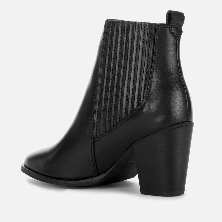 clarks black leather ankle boots