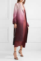 Thumbnail for your product : F.R.S For Restless Sleepers Belted Ombre Wool-twill Coat - Plum