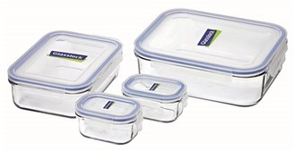 Glasslock 4 Piece Tempered Glass Container Set