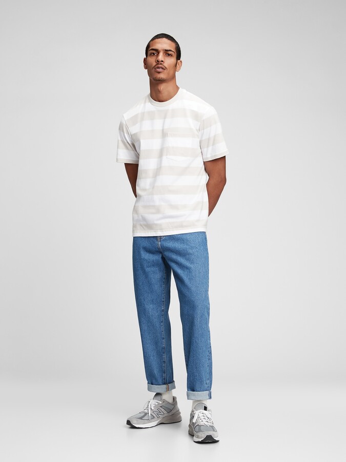 Gap Relaxed Taper Jeans in GapFlex with Washwell - ShopStyle