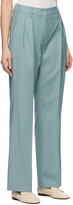 Thumbnail for your product : LOULOU STUDIO Blue Super 120s Wool Sbiru Trousers