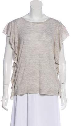 Autumn Cashmere Ruffled Cashmere Top w/ Tags